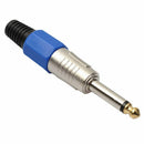 6pcs 6.35mm 1/4inch Male Mono Plug To RCA Female Jack Audio Adapter Connect