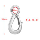 2x Generic Durable Clevis Slip Eye Hook Safety Latch for UTV/ATV Winch Cable
