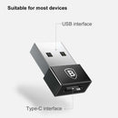 1X(Baseus USB Male To Type C Female Cable Otg Adapter Converter Notebook Ty