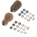 Fishing Reel Handle Wood&Metal Knob Parts for D-Baitcasting Spinning Reel A