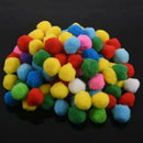 100 Pcs Mixed Color Soft Fluffy Pompoms for kids Crafts, 20mm