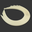 Wholesale Lots 12 White Plain Women Plastic Hair Hoop Band Headbands for Crafts