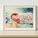 Kids 5D Diamond Painting Kit DIY Full Round Drill Embroidery for Home Decor A