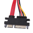 22-pin (7+15) Sata Male To Female Data And Power