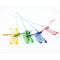 50pcs Beautiful Red Dragonfly Stakes Garden Potted Plant Flower Pot Decor