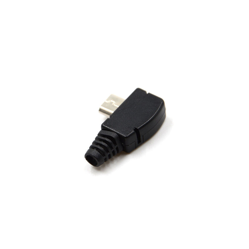 2Pcs Angle Micro USB 5 P Port Male Plug Socket Connector Best MO