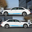 1 Pair Car Side Skirt Decals Racing Stripe Vinyl Graphics Styling Universal
