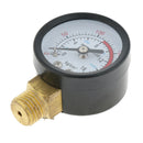2xWater Pressure Gauge 0-220psi Male NPT Brass Liquid/Glycerin Filled