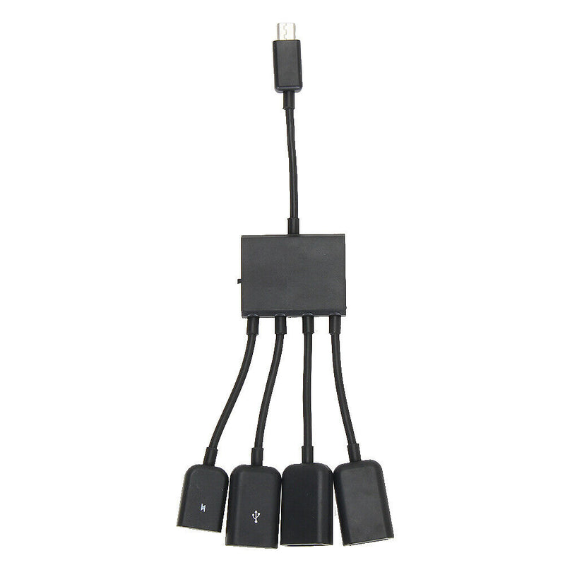 4 Port Micro USB Power Charging OTG Hub Cable for Sumsung Android PC