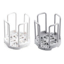 6 Grids Kitchen Bamboo Holder Dish Storage Tray Rack Drainer Plate Stand gray