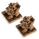 Pack of 2 Pi Xiu Statue Sculpture Sculpture Living Room Office Decoration