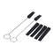 6pcs Piano Rubber Tuning Mutes with Wire Handle Tool Kit