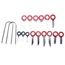 17Pcs Professional Car Radio Audio Stereo Cd Player Removal Key Tool Kit I8Q2
