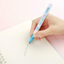 Colorful Highlighter Pen Double Line Fluorescent Marker Student Stationery