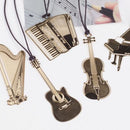 Metal Bookmark Musial Piano Guitar Bookmark for Book Creative Gift Stationery BX