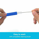 Reusable 6pcs/lot Drinking Straw Food Grade Silicone + 2 Cleaner Brush Set