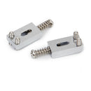 Quality Set Of 6 Sustain Square Bridge Saddles For Electric Guitar In Chrome