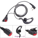 2Pin G-Shape Headset Earpiece Mic for Two Way Radio Security Walkie Talkie