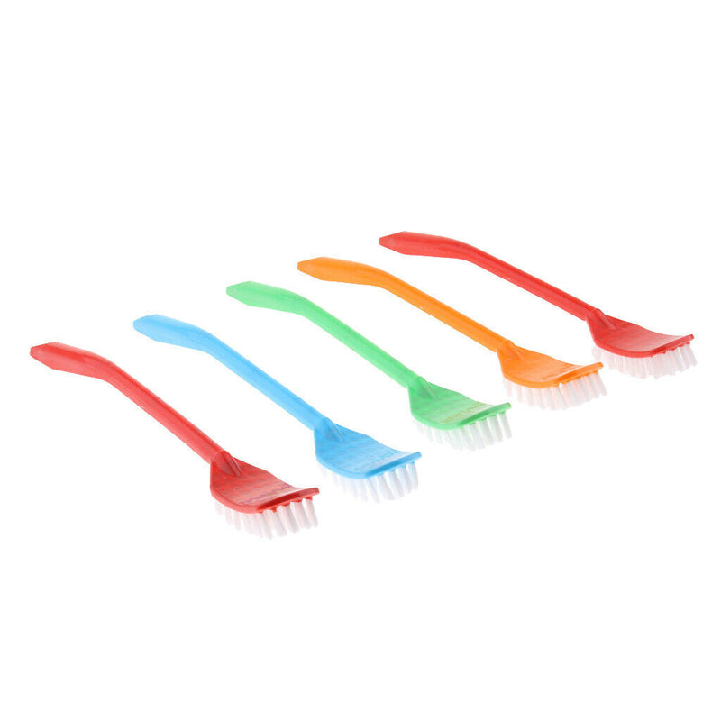 5Pcs Plastic Handle Sponge Brush Scrub Floor Tile Glass Home Bathroom BIrd Cage