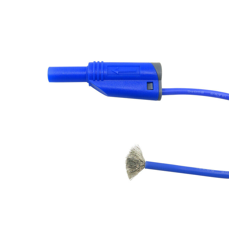 Pack of 5Pcs 4mm Stackable Banana Plug Wire Silicone Test Cable Lead for