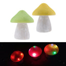 2x Solar Powered Mushroom LED Light Pathway Lamp Outdoor Garden Lights B+C