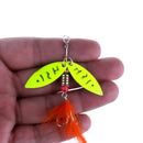 Spinner FishingLure MetalSpoon Lures hard bait fishing tackle Atificial 4.5g MO