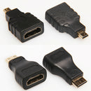 High Speed HDMI to HDMI Male Cable + Micro HDMI Adaptor+ Mini HDMI Adapter