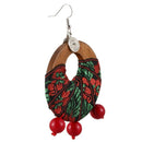 Ethnic Style Jewelry Earrings Retro Handmade Fabric Earrings Exaggerated Wo