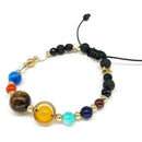 Universe Solar System Eight Planet Stone Beads Bracelet Chain Jewelry GiftsB Hn