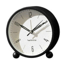 Silent Alarm Clock Kids Students Bedroom Bedsides Analogue Alarm Clock Black