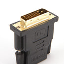 DVI-D 24+1 Dual Link Male to HDMI Female Adapter Converter Connector LJ