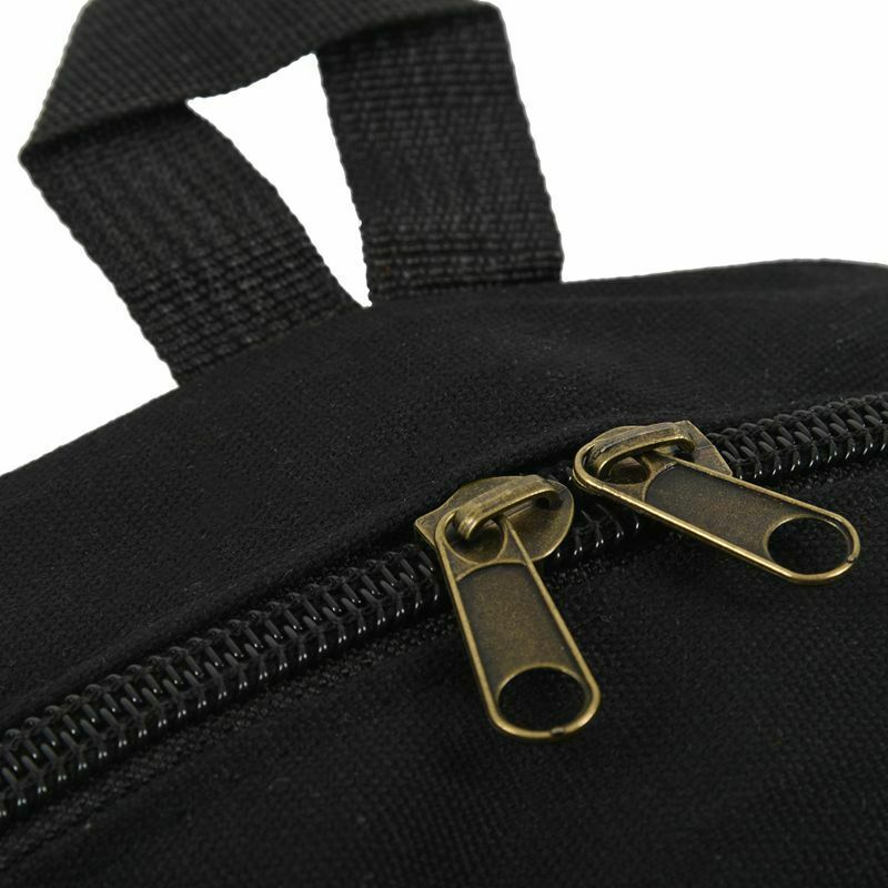 male Retro Leisure tourism canvas backpack black M1P2