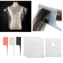 50 Pcs Disposable Hair Cutting Capes Gowns Barber Gown Apron w/3 Hair Combs