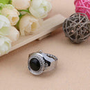 Charm Electronic Quartz Agate Round Elastic Finger Ring Watch Women Jewelry