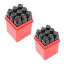 2x Alphabet Numbers Stamps Craft Letters Punch Metal Leather Tool Number B+C