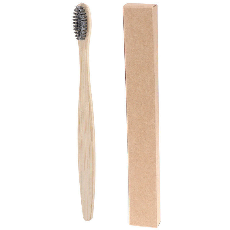 5x Bamboo Toothbrush Wooden Toothbrush Organic Vegan Bamboo Toothbrush 3C