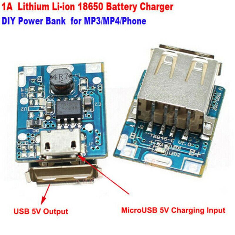 2Pcs Micro USB 5V Li-ion 18650 Battery Charger Module Board DIY Power BaJ Gw