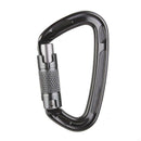 Self-locking Mountaineering Climbing Aluminum Carabiner 24kN -Dark Gray