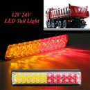 10-30V Trailer Steering Brake Light Indicator 24 Led Side Light Car Tail Li
