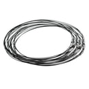 20Pcs Black Stainless Steel Wire Cord Necklace Choker Findings DIY 46cm