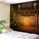 Xmas Merry Christmas Day Happy New Year Tapestry for Home Decor Wall Art D