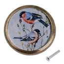 Shabby Chic Bird Print Cabinet Drawer Dresser Handle Pull Knob Hardware