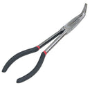 3X 11 inch EXTRA LONG NOSE PLIERS SET STRAIGHT & BENT TIP MECHANIC GRIP HAN M2S9