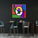 30x30cm Diamond Painting Colorful Number 0 Full Round Drill Cross Stitch