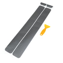 4Pcs Gray color car door sill scuff  pedal protect carbon fiber stickerSE