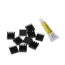 10pcs Practical LED CPU  Sink Cooling Radiator 14x14x6mm W/ 5g Glue