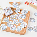 45pcs cat Stickers Scrapbooking Journal Diy Diary Album Stick Label Hand BoSEAU