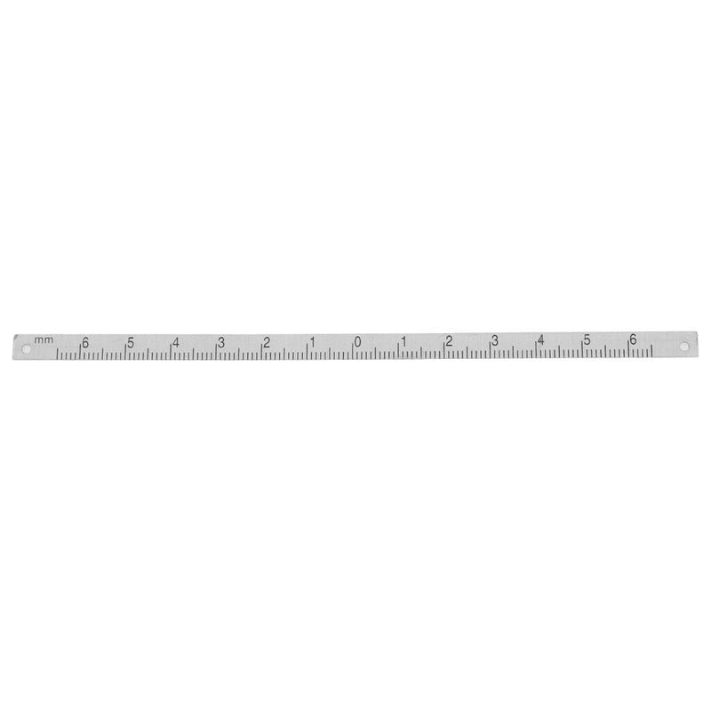 2pcs Aluminum Straight Ruler Machinist Engineer Ruler 65-0-65mm & 60-0-60mm