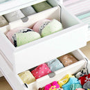 Drawer Dividers White Spring Loaded Expandable Kitchen Bedroom Organizer