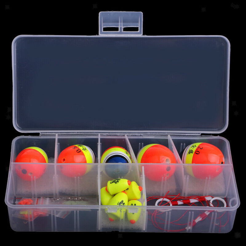 Plactic Fishing Float Set Kits Wobble Bobber Sea Fishing Tackle and Box
